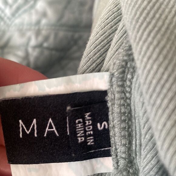 Ribbed turtleneck hand tie dyed midi dress in size small - Picture 4 of 6